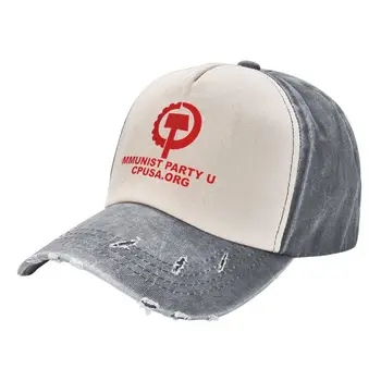Komunistiskās Partijas ASV IR Mazgāti Beisbola cepure Atšķirībā Mazgā Cepure