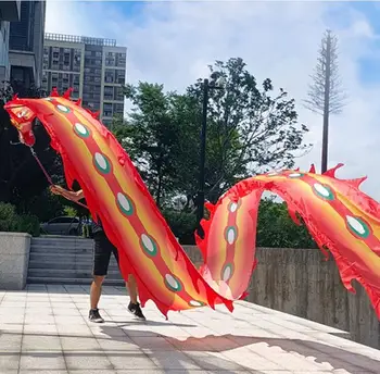 Ķīniešu Galvas Dragon Dance Lentes, Jauno Gadu Darbības, Āra Fitnesa Piederumi 8M