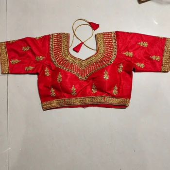 Tradicionālā Indiešu Apģērbu Sari, Topi, Sieviešu Blūze Vasaras Zelta Diegu Izšuvumi Pakistānas Drēbes Saree Krekls Indijā