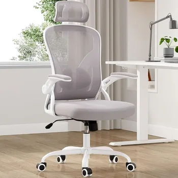 Ergonomisks Biroja Krēsls, Datoru Spēļu Krēsls uz Riteņiem Krēslā Mēbeles