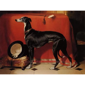 Labas kvalitātes # dzīvnieku Whippet Kurtu suns krāsošana-TOP labākajiem PRINT ART eļļas glezna uz audekla-32 collas MĀJAS viesistabā