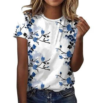 Vasaras Sieviešu T Krekls Dāmas ir ar Īsām Piedurknēm Topi, t-veida Modes 3D Drukas Tauriņš Grafikas T-krekls Sieviešu Apģērbu Y2k